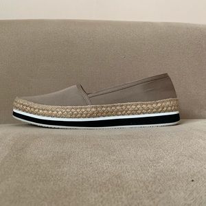 Prada Tan Slip-On Sneakers